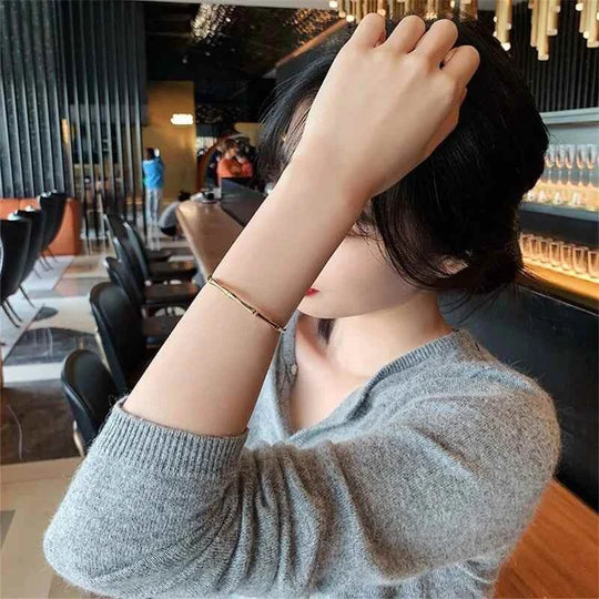 Fashion Gold Color Bamboo Bangles