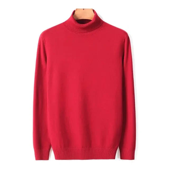 Classic Comfort: Turtleneck Sweater for Men - Stay Stylish and Warm All Season Long