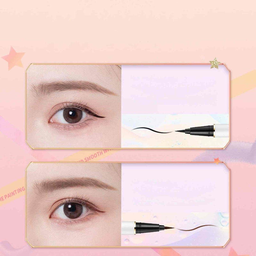 Waterproof Long Lasting without Smudging Quick Drying Eyeliner for Beginners Gentle and Easy to Remove Is the Foundation for Finishing Makeup 0.6Ml