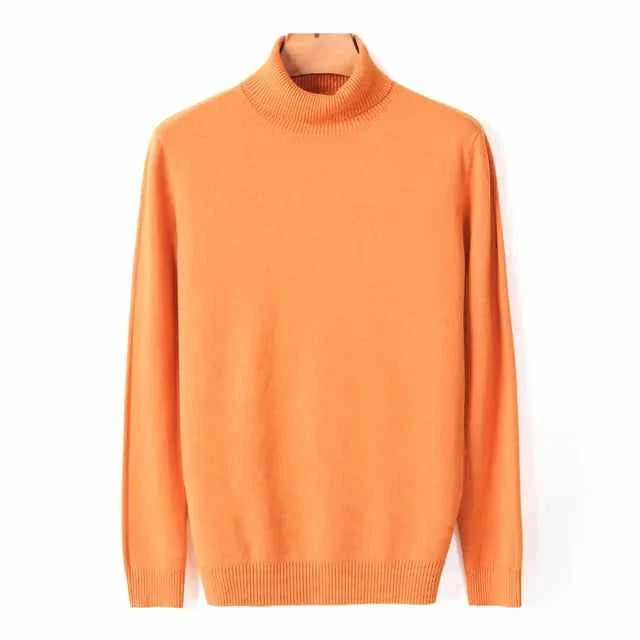 Classic Comfort: Turtleneck Sweater for Men - Stay Stylish and Warm All Season Long