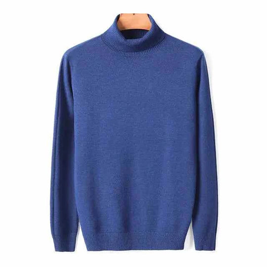 Classic Comfort: Turtleneck Sweater for Men - Stay Stylish and Warm All Season Long