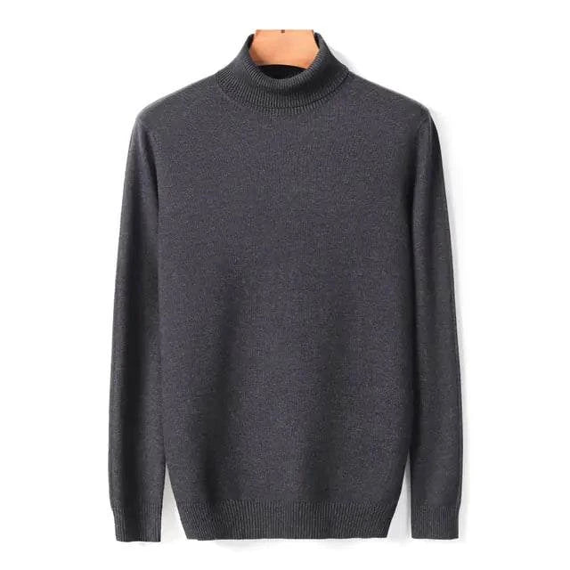 Classic Comfort: Turtleneck Sweater for Men - Stay Stylish and Warm All Season Long