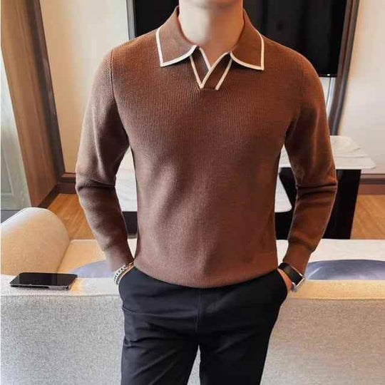 Warm in Winter Lapel Knitted Sweaters