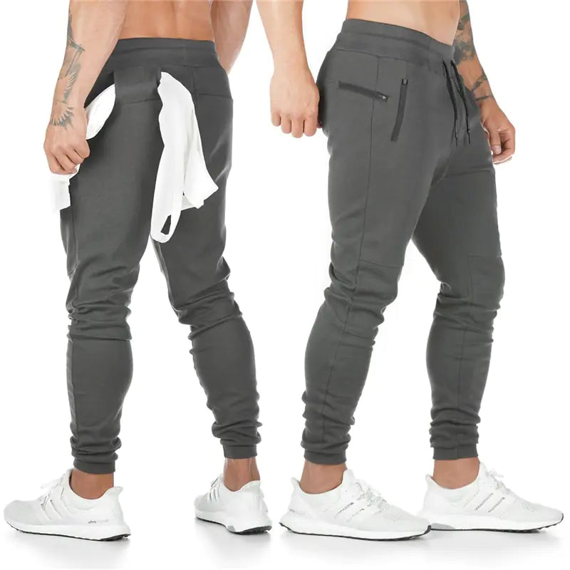New Men's Fashion Track Pants: Long Trousers for Fitness Workout