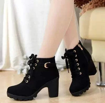 Autumn Winter Thick Heeled Boots