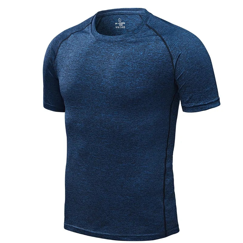 Men's Quick Dry Compression Running T-Shirts: Fitness & Soccer Sportswear