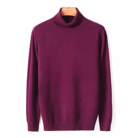 Classic Comfort: Turtleneck Sweater for Men - Stay Stylish and Warm All Season Long