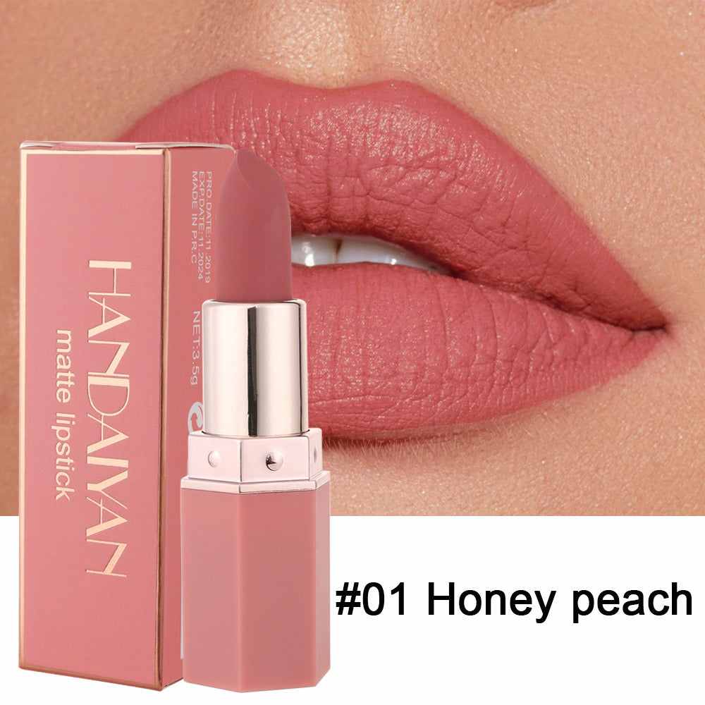 Matte Nude Lipstick Lip Stain Velvet Smooth Lip Stick Waterproof Long Lasting Lip Gloss,Moisturizer Non-Stick Cup Highly Pigmented Natural Lipstick Lip Color Lip Makeup,Perfect Lipstick Gift - Scarlet