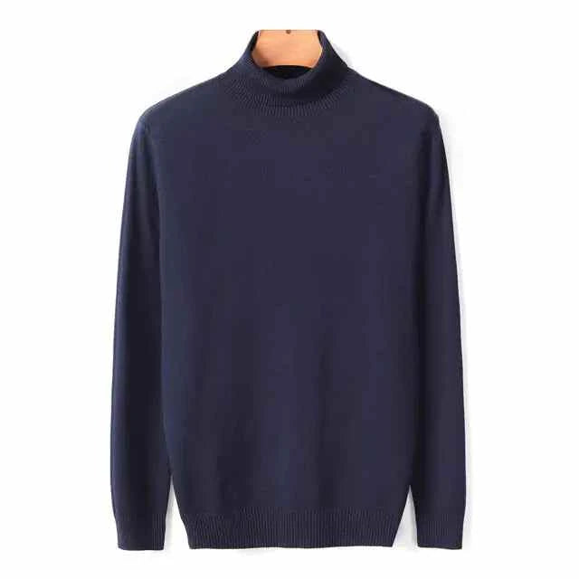 Classic Comfort: Turtleneck Sweater for Men - Stay Stylish and Warm All Season Long