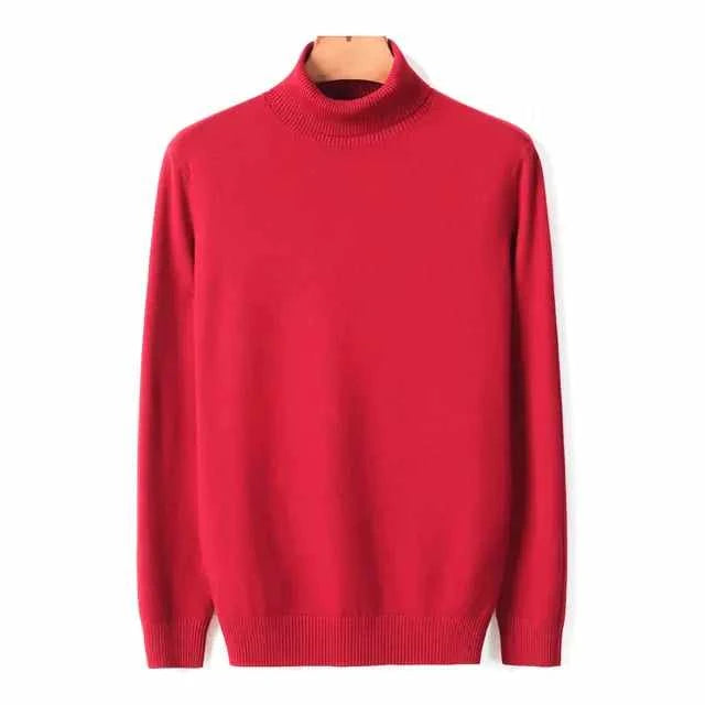 Classic Comfort: Turtleneck Sweater for Men - Stay Stylish and Warm All Season Long