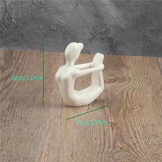 Ceramic Yoga Poses Figurine