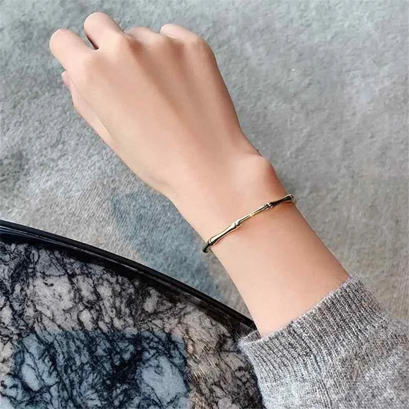 Fashion Gold Color Bamboo Bangles