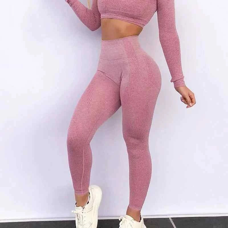 High Waist Seamless Fitness Leggings for Women: Essential Sportswear