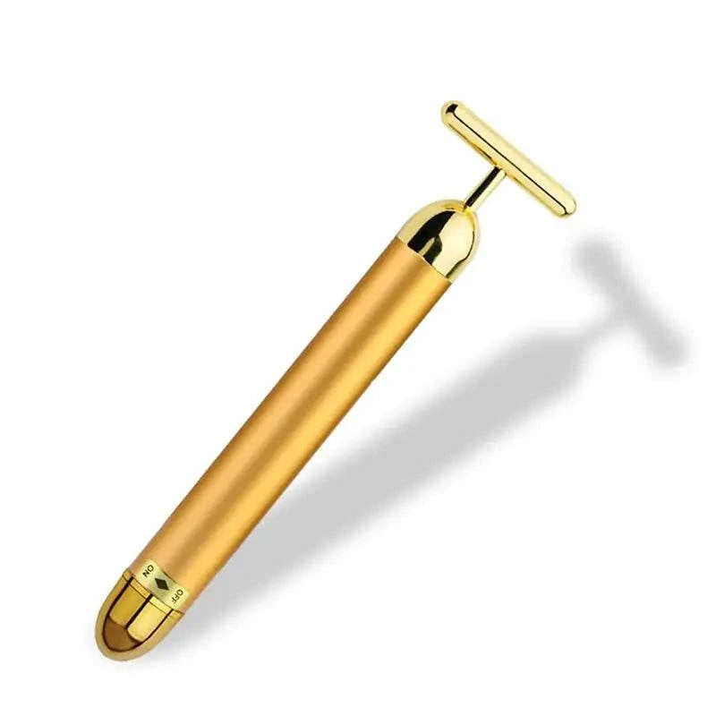 Elevate Your Skincare Routine with Our Energy 24K Gold T Beauty Bar Facial Roller Massager: Experience Radiant, Youthful Skin