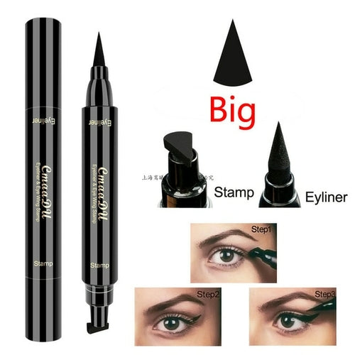 1 PCs Double ended Liquid Eyeliner Big Small Eyeliner Stamp Waterproof