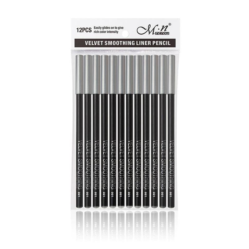 012pcs/lot Eyeliner Black Waterproof Long-lasting Portable Eye Liner Pencil Smooth Easy Makeup Pen High Quality