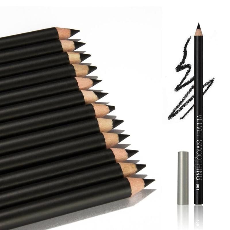 512pcs/lot Eyeliner Black Waterproof Long-lasting Portable Eye Liner Pencil Smooth Easy Makeup Pen High Quality