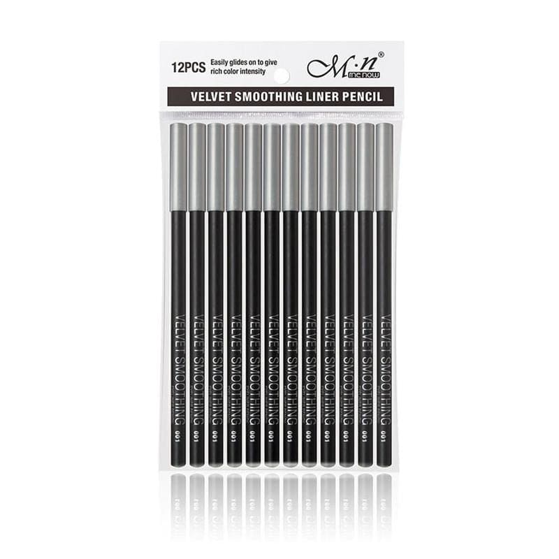 312pcs/lot Eyeliner Black Waterproof Long-lasting Portable Eye Liner Pencil Smooth Easy Makeup Pen High Quality