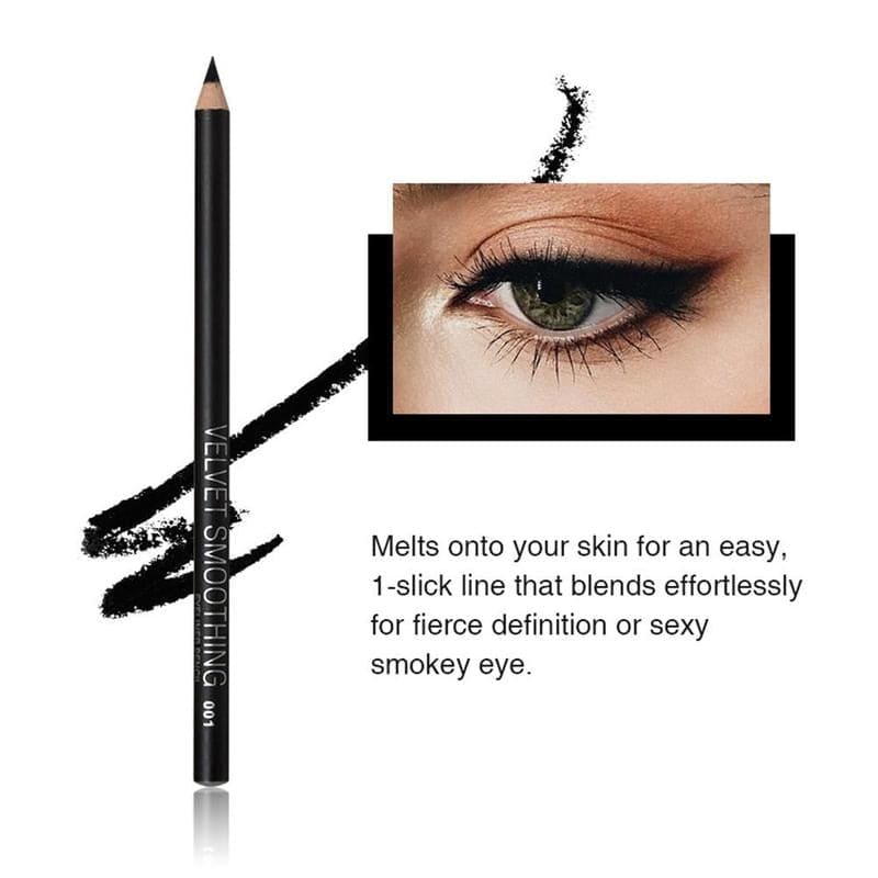 412pcs/lot Eyeliner Black Waterproof Long-lasting Portable Eye Liner Pencil Smooth Easy Makeup Pen High Quality