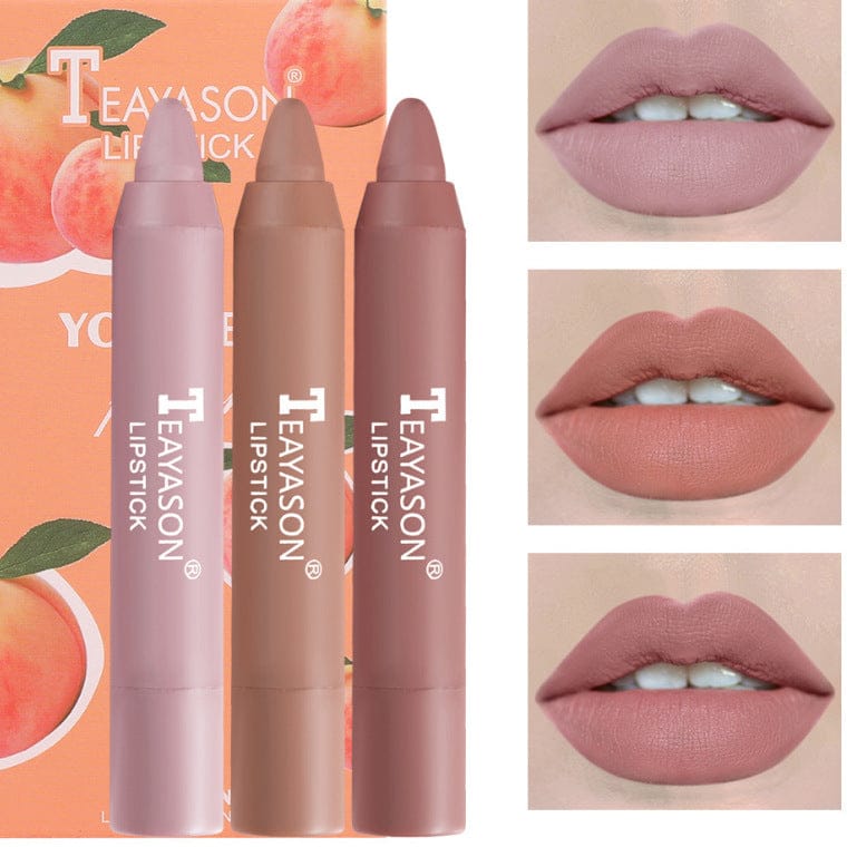 3 Packs Of Matte Lipstick Matte Velvet Lipstick Pen Bean Paste Milk Tea Matte Lipstick Matte Velvet Lipstick Pen Bean Paste Milk Tea Color Lipstick Crayons Lipstick StudentsColor Lipstick Crayons Lipstick Students