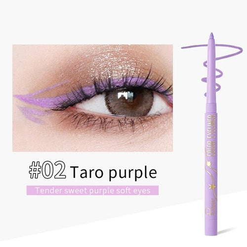 1PCS Professional Purple Black Eyeliner Waterproof Quick drying Pen