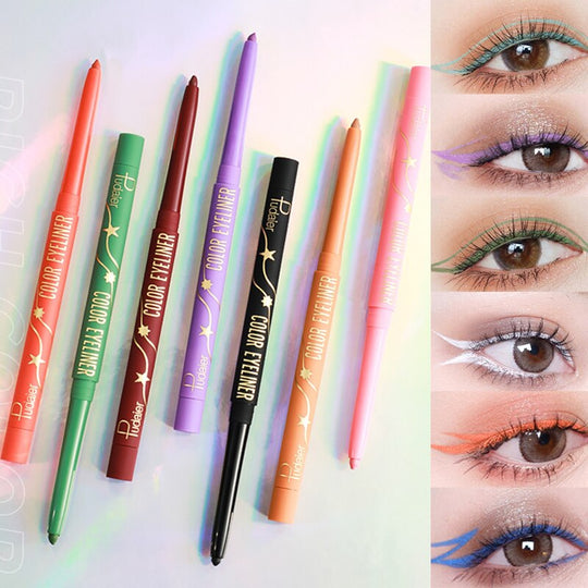 1PCS Professional Purple Black Eyeliner Waterproof Quick drying Pen