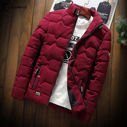 8Fashion Casual Outdoor Jackets Warm Coat Male Outwear Thicken