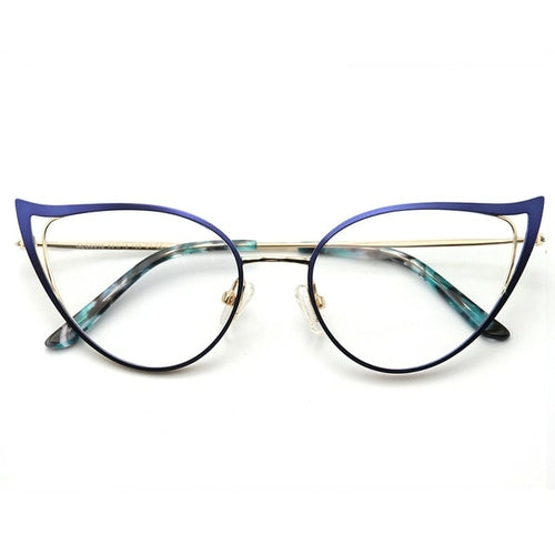 Anti Blue Light Glasses Frame Women Prescription Optical Cat Eye