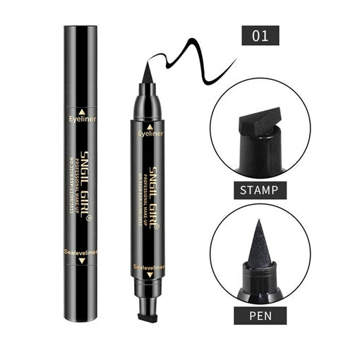 Big Seal Stamp Liquid Eyeliner Pen Waterproof Fast Dry Black Eye Liner