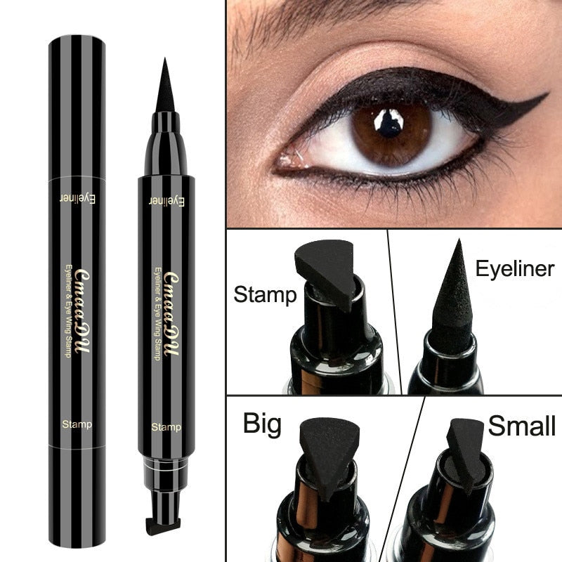 Double Wing Stamp Eyeliner Black Liquid Eyeliner Professional