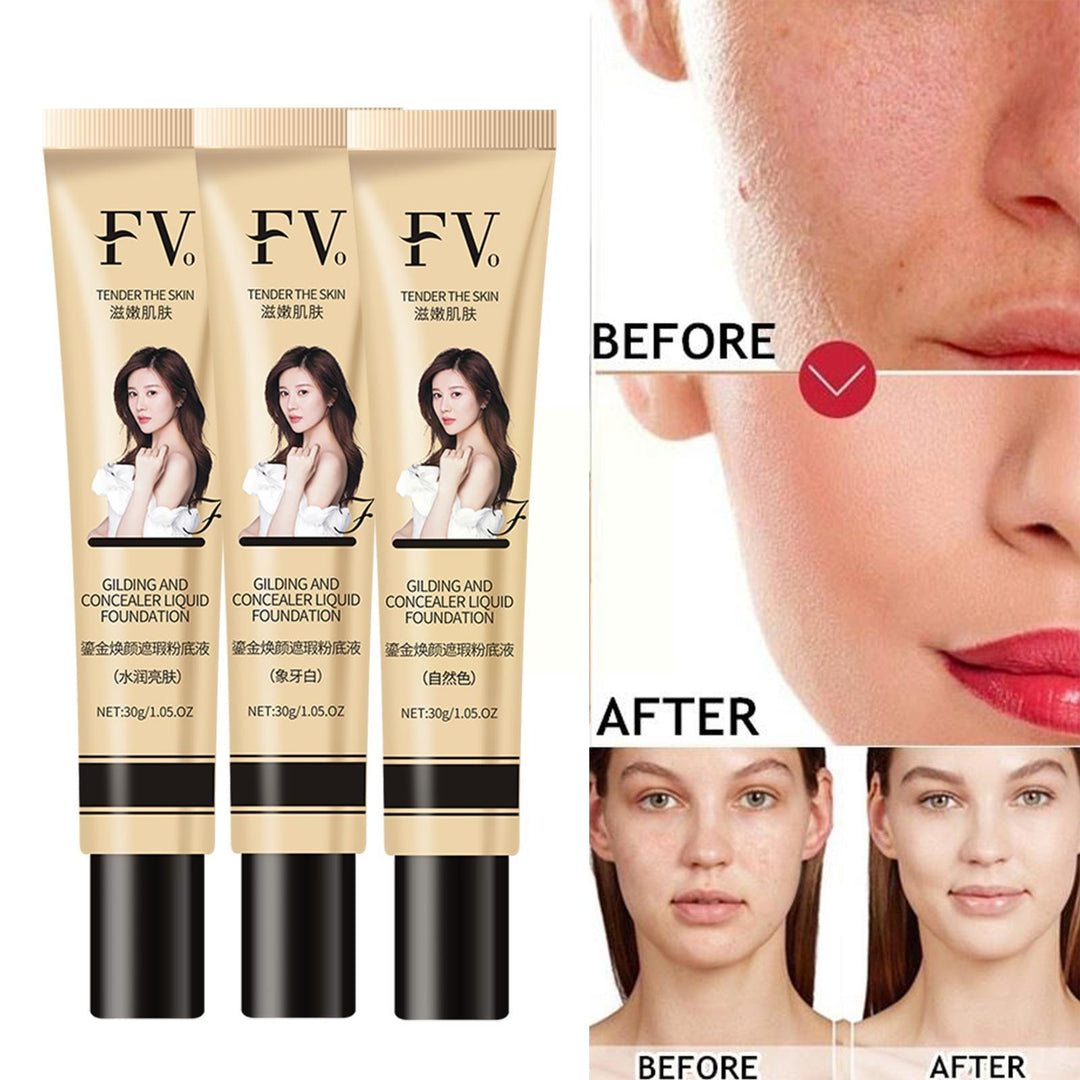 Face Fv Foundation Gilded Base Liquid Cream Coverage ConFace Fv Foundation Gilded Base Liquid Cream Coverage Concealercealer