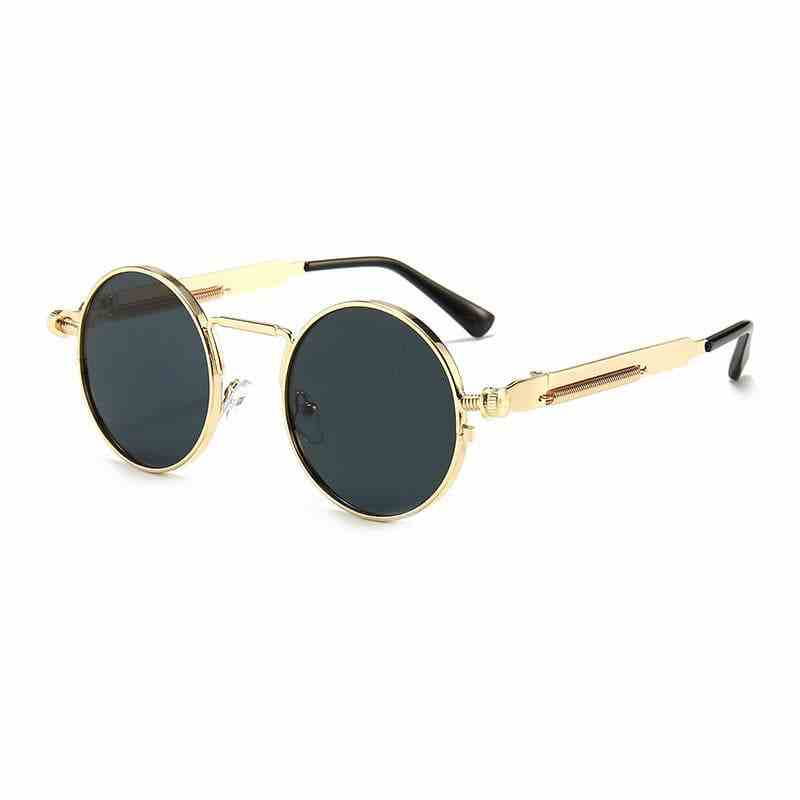 2Spring Metal Steampunk Mirror Sun Glasses