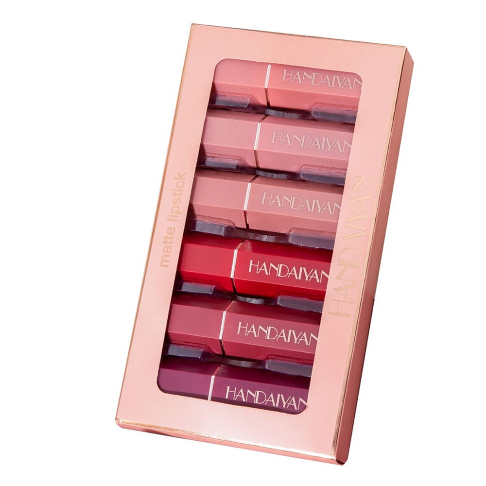 0HANDAIYAN 6 Color Set Lip Stick Vegan Organic