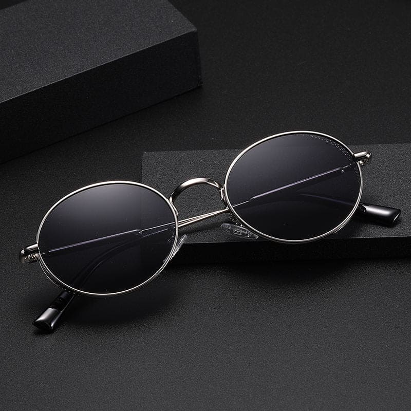 1small round mens designer shades sunglasses luxury high quality metal classic retro vintage sunglasses