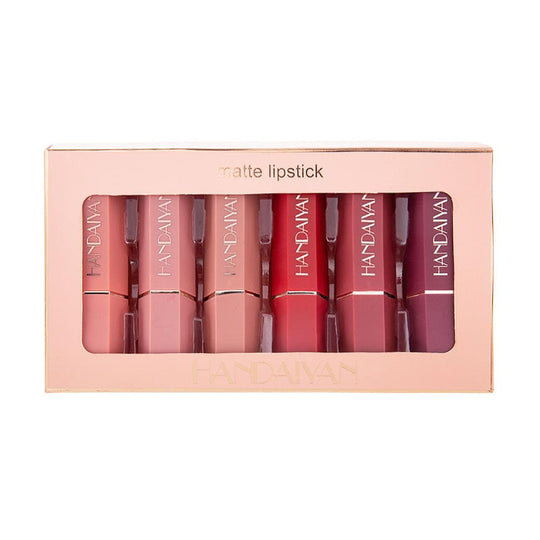 1HANDAIYAN 6 Color Set Lip Stick Vegan Organic