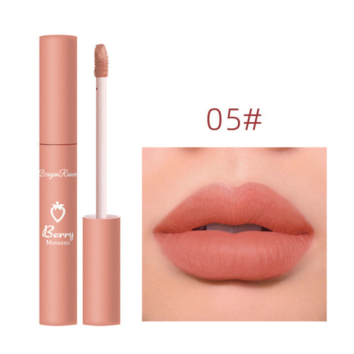 Liquid Lipstick Matte Strawberry Lip Gloss Cosmetic Waterproof Lip