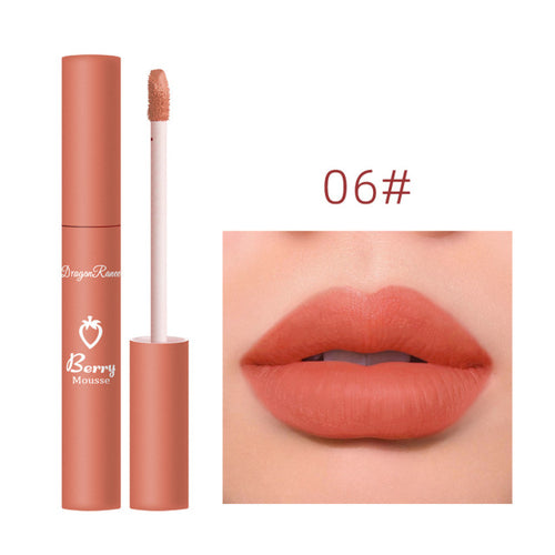 Liquid Lipstick Matte Strawberry Lip Gloss Cosmetic Waterproof Lip