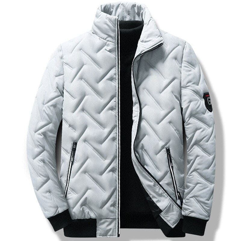 0jacket Warm Jackets men business leisure coat youth stripe coats