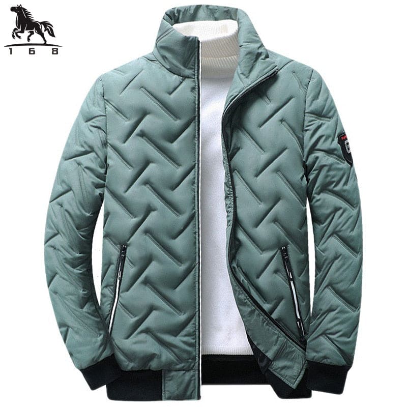 3jacket Warm Jackets men business leisure coat youth stripe coats