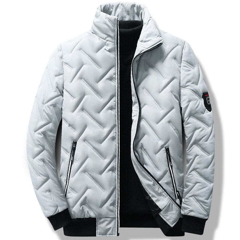 4jacket Warm Jackets men business leisure coat youth stripe coats
