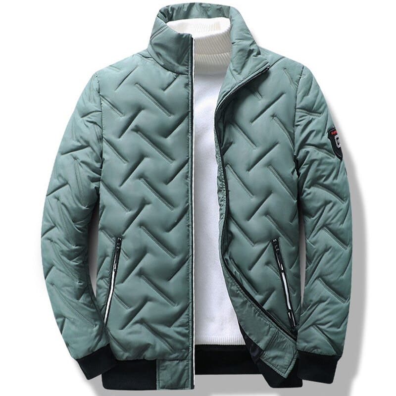 1jacket Warm Jackets men business leisure coat youth stripe coats