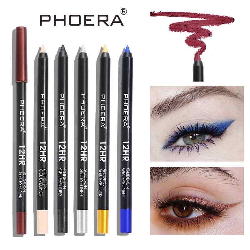 Professional Color Eyeliner Pencil Pearlescent Matte Waterproof