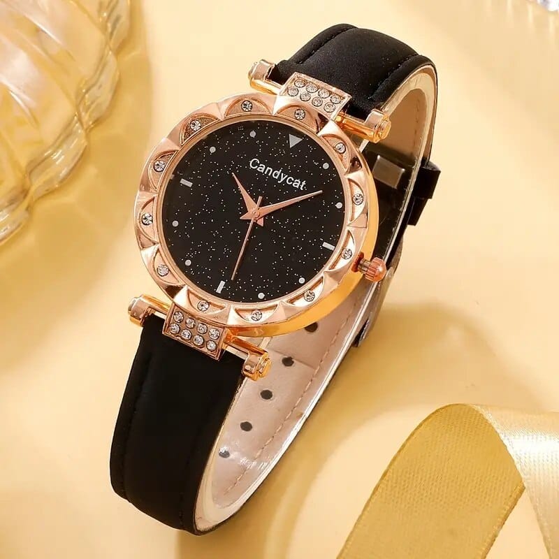 Watch Women Fashion Casual Leather Belt Watches Simple Ladies