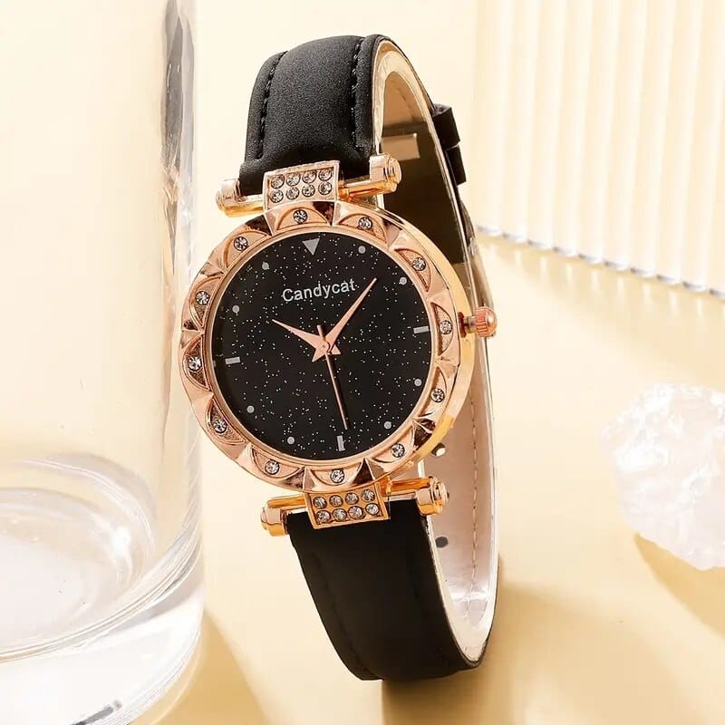 Watch Women Fashion Casual Leather Belt Watches Simple Ladies