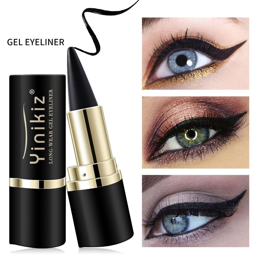 Professional Beauty Makeup Tool Waterproof Eyeliner Gel Black Long