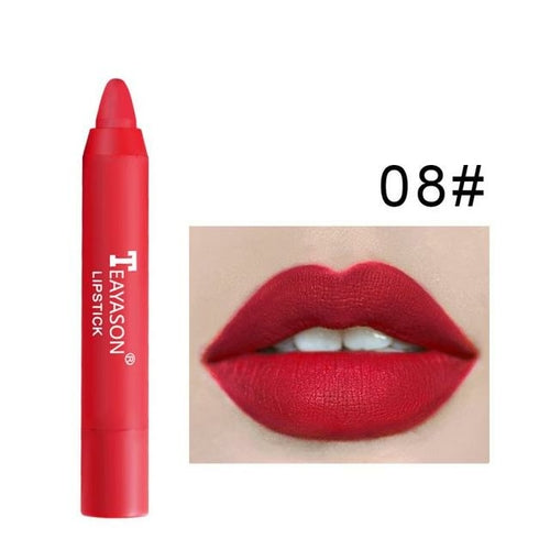Teayason 12 Colors Matte Lipstick Lip Tint Lipstick Pen Makeup