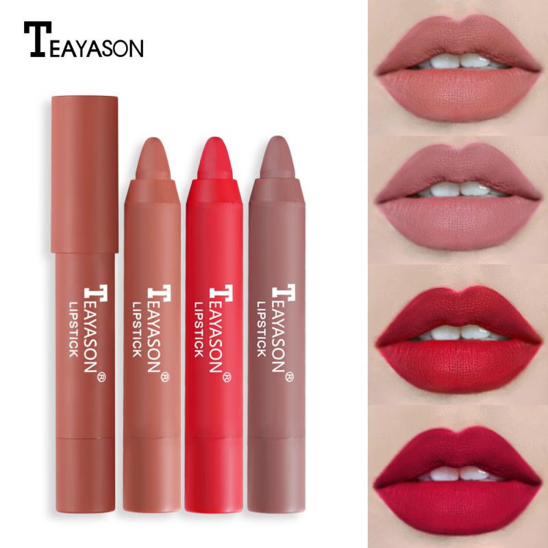 Teayason 12 Colors Matte Lipstick Lip Tint Lipstick Pen Makeup