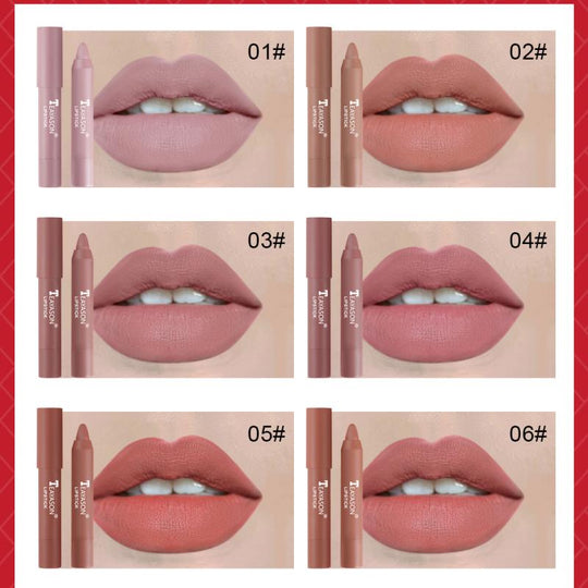 Teayason 12 Colors Matte Lipstick Lip Tint Lipstick Pen Makeup