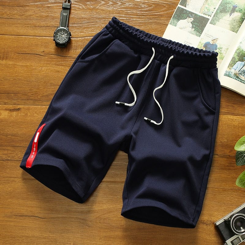0white shorts men japanese style polyester running sport shorts