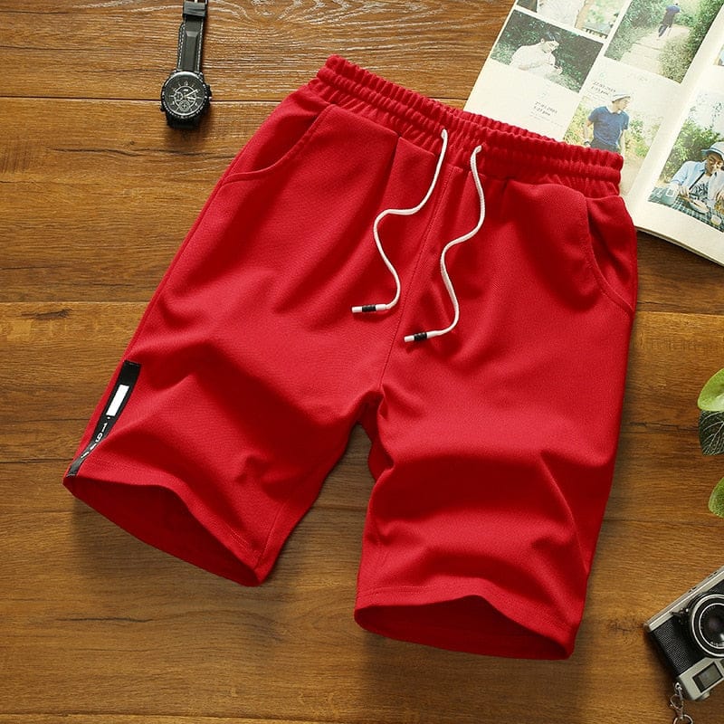 7white shorts men japanese style polyester running sport shorts